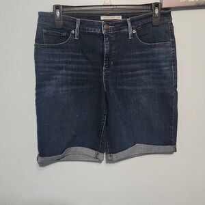 Levi Strauss Levi's size 16W Dark Wash Bermuda Shorts Denim Jean Short